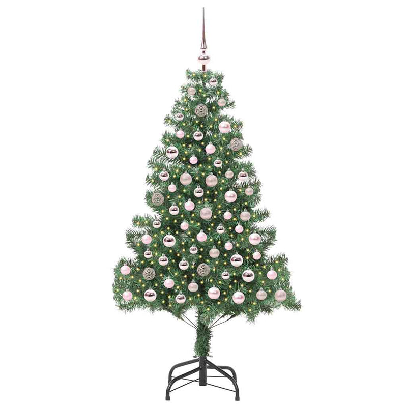 ギャラリービューアに画像をロードする, Vidaxl kerstboom met 300 led met standaard groen 180 cm pvc