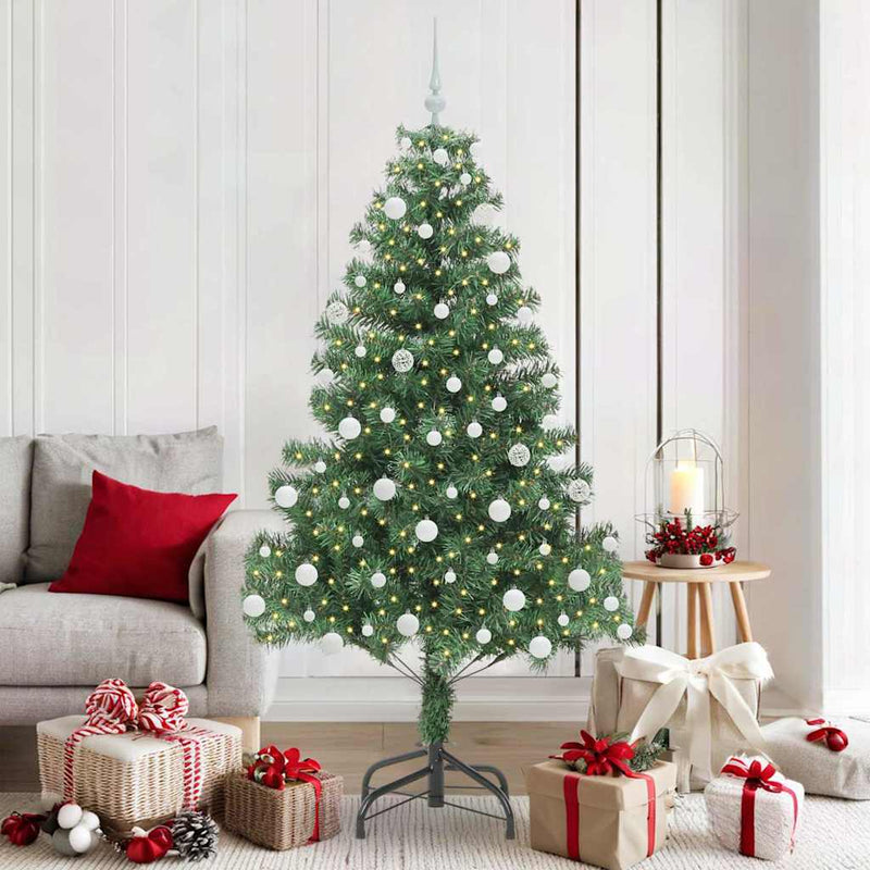 ギャラリービューアに画像をロードする, Vidaxl kerstboom met 300 led met standaard groen 180 cm pvc