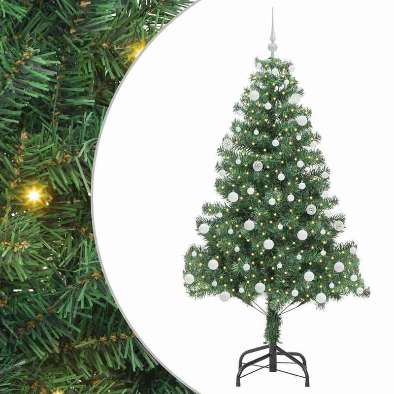 ギャラリービューアに画像をロードする, Vidaxl kerstboom met 300 led met standaard groen 180 cm pvc
