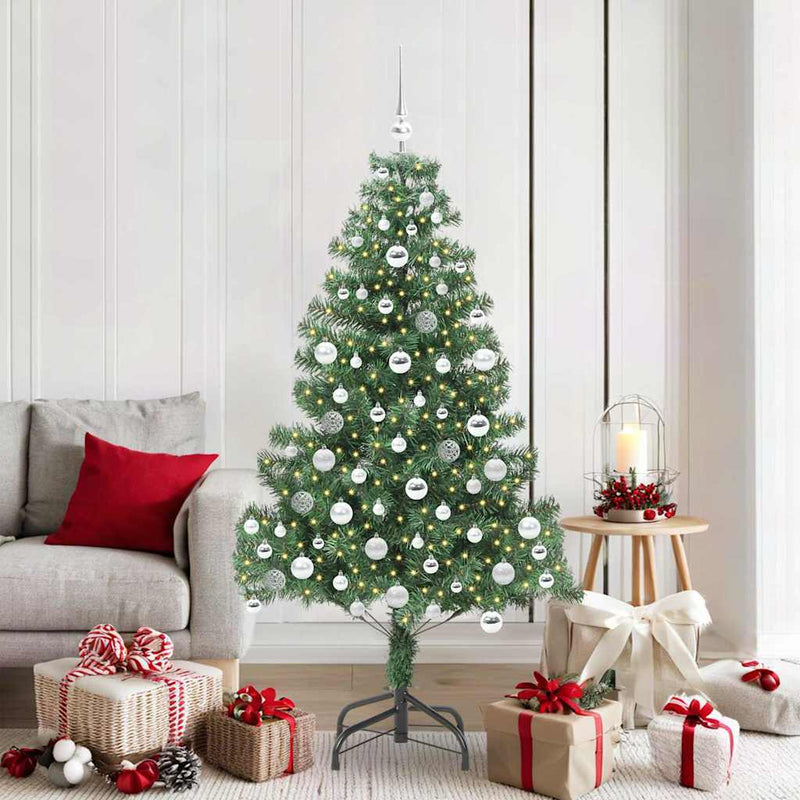 ギャラリービューアに画像をロードする, Vidaxl kerstboom met 300 led met standaard groen 180 cm pvc