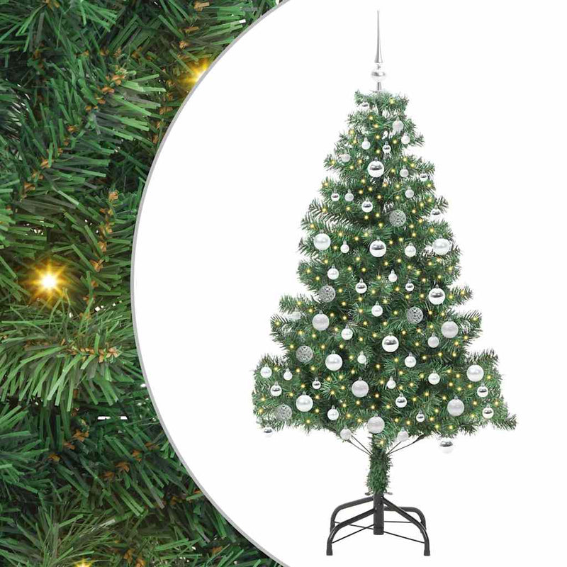 ギャラリービューアに画像をロードする, Vidaxl kerstboom met 300 led met standaard groen 180 cm pvc