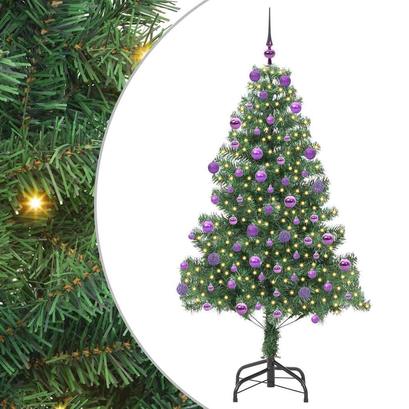 ギャラリービューアに画像をロードする, Vidaxl kerstboom met 300 led met standaard groen 180 cm pvc