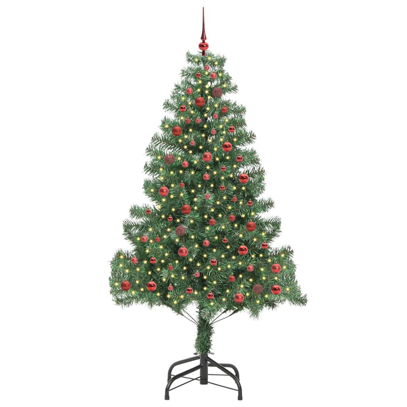 ギャラリービューアに画像をロードする, Vidaxl kerstboom met 300 led met standaard groen 210 cm pvc
