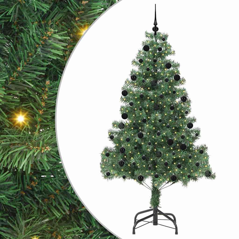 ギャラリービューアに画像をロードする, Vidaxl kerstboom met 300 led met standaard groen 210 cm pvc