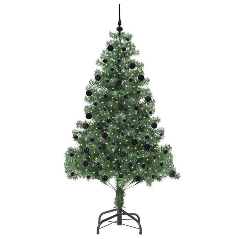 ギャラリービューアに画像をロードする, Vidaxl kerstboom met 300 led met standaard groen 210 cm pvc