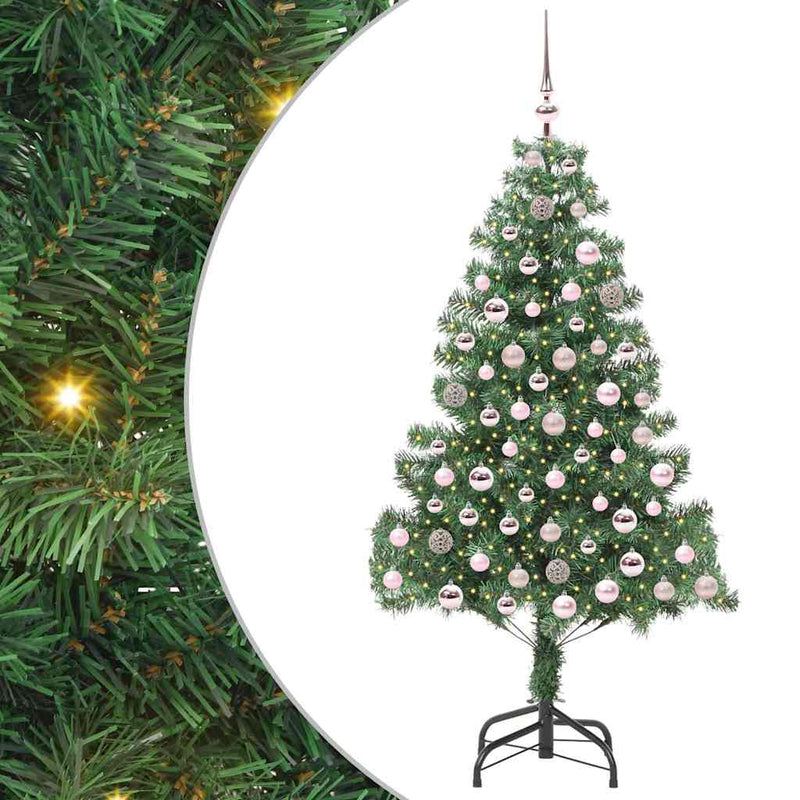 ギャラリービューアに画像をロードする, Vidaxl kerstboom met 300 led met standaard groen 210 cm pvc