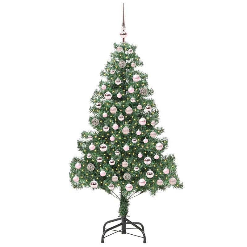 ギャラリービューアに画像をロードする, Vidaxl kerstboom met 300 led met standaard groen 210 cm pvc