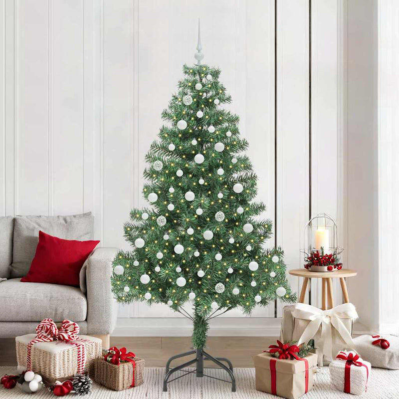 ギャラリービューアに画像をロードする, Vidaxl kerstboom met 300 led met standaard groen 210 cm pvc