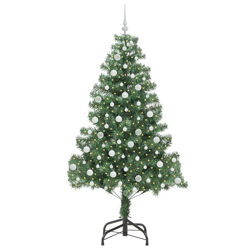 ギャラリービューアに画像をロードする, Vidaxl kerstboom met 300 led met standaard groen 210 cm pvc