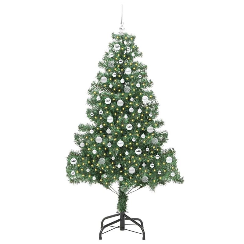 ギャラリービューアに画像をロードする, Vidaxl kerstboom met 300 led met standaard groen 210 cm pvc