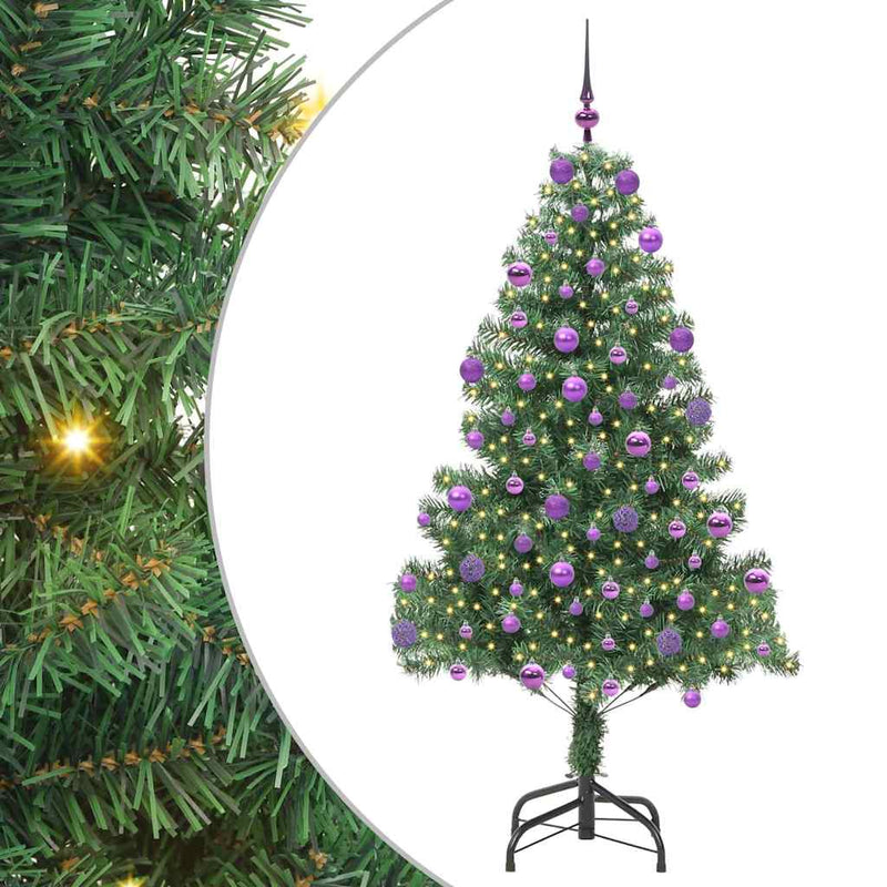 ギャラリービューアに画像をロードする, Vidaxl kerstboom met 300 led met standaard groen 210 cm pvc
