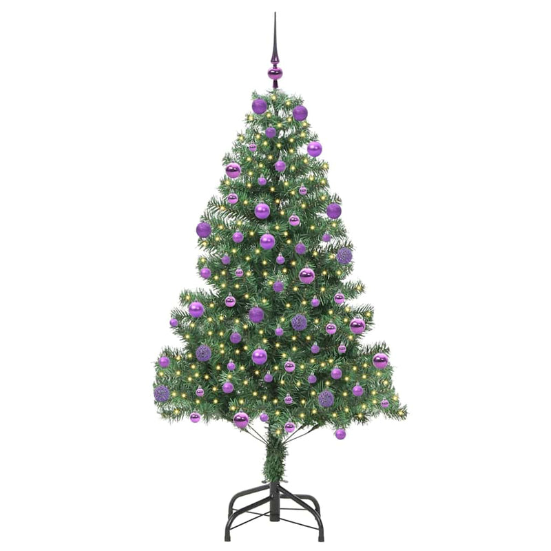 ギャラリービューアに画像をロードする, Vidaxl kerstboom met 300 led met standaard groen 210 cm pvc