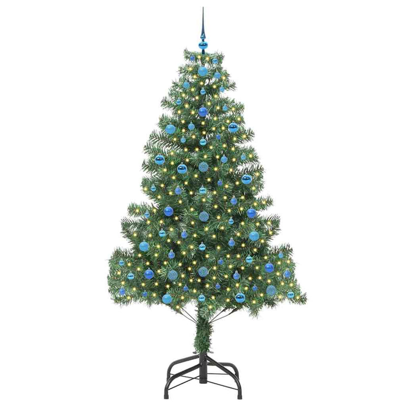 ギャラリービューアに画像をロードする, Vidaxl kerstboom met 300 led met standaard groen 210 cm pvc
