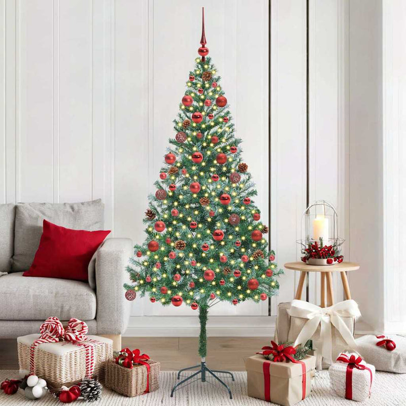 ギャラリービューアに画像をロードする, Vidaxl kunstkerstboom met 300 led groen 180 cm pvc en staal
