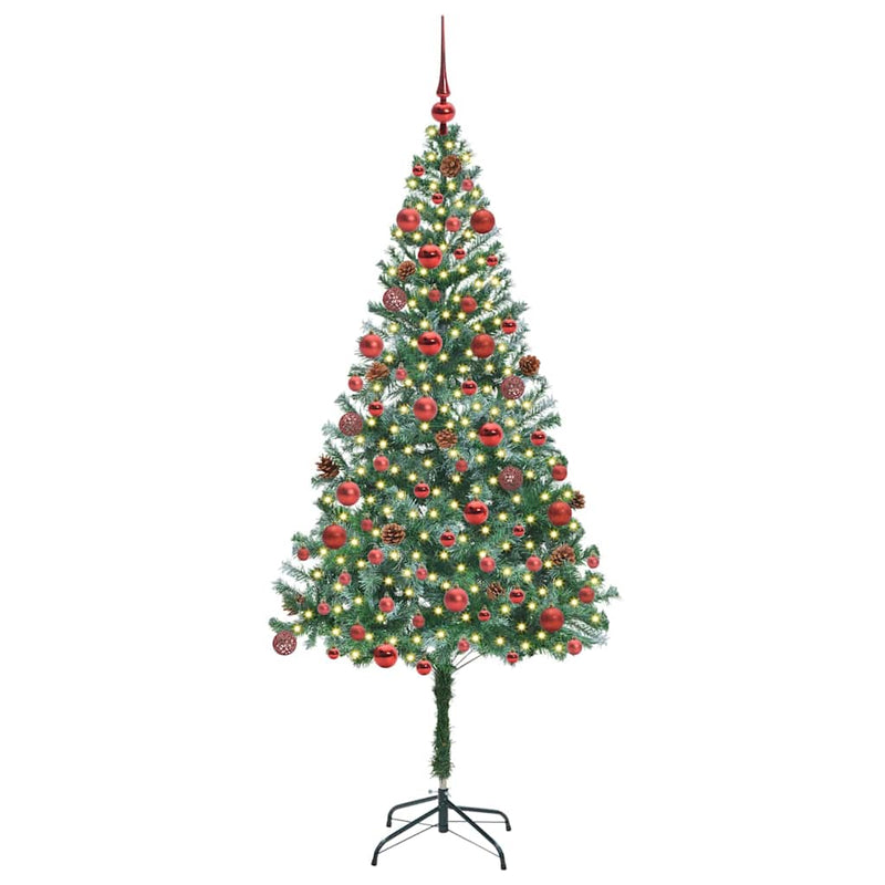 ギャラリービューアに画像をロードする, Vidaxl kunstkerstboom met 300 led groen 180 cm pvc en staal