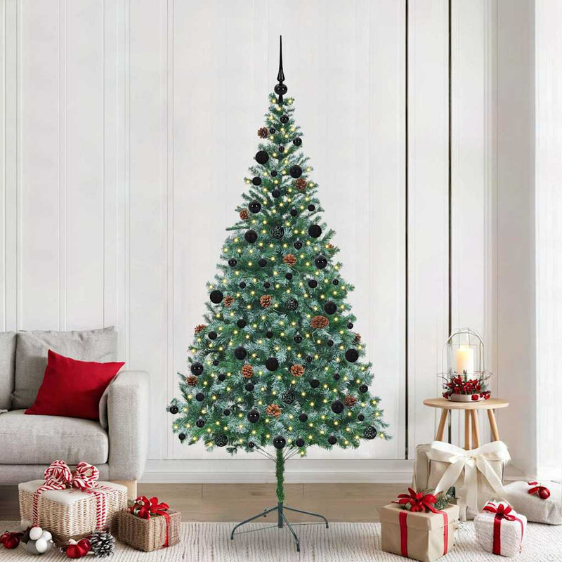 ギャラリービューアに画像をロードする, Vidaxl kunstkerstboom met 300 led groen 210 cm pvc en staal