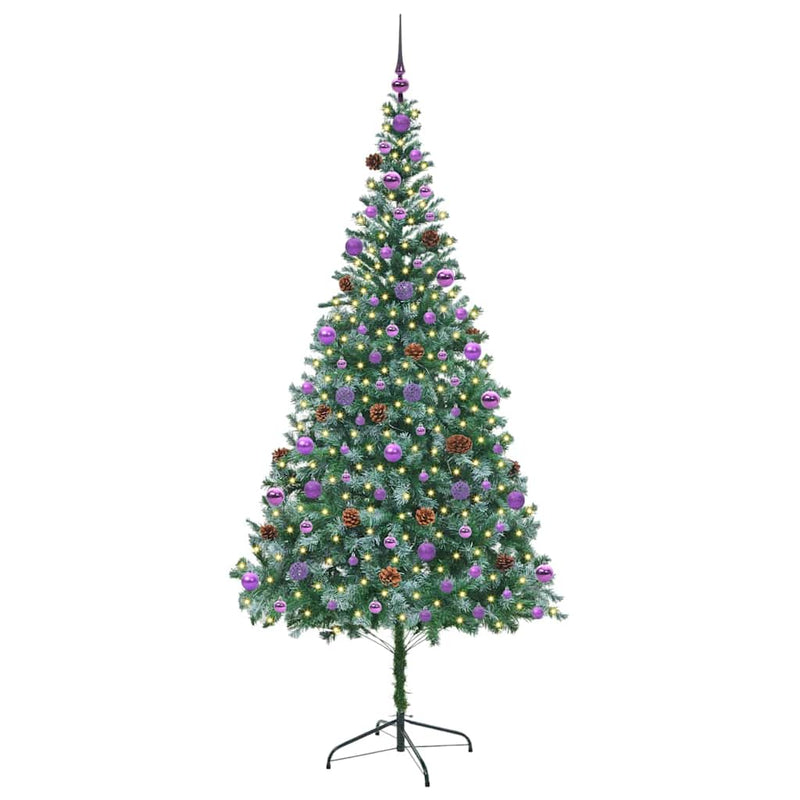 ギャラリービューアに画像をロードする, Vidaxl kunstkerstboom met 300 led groen 210 cm pvc en staal