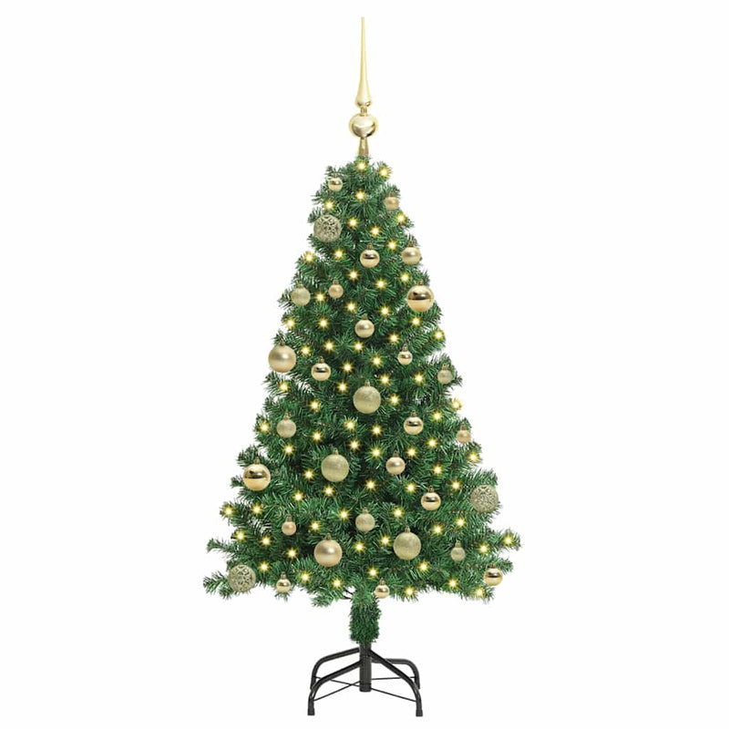 Afbeelding laden in galerijviewer, Vidaxl kunstkerstboom groen 120 cm pvc en staal en kunststof