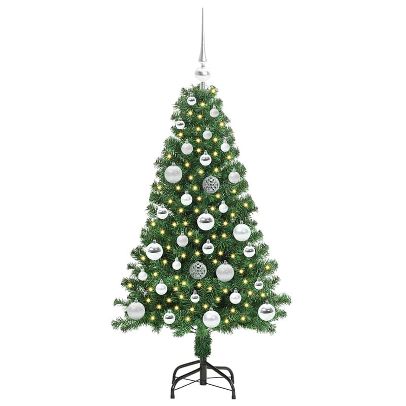 Afbeelding laden in galerijviewer, Vidaxl kunstkerstboom groen 120 cm pvc en staal en kunststof