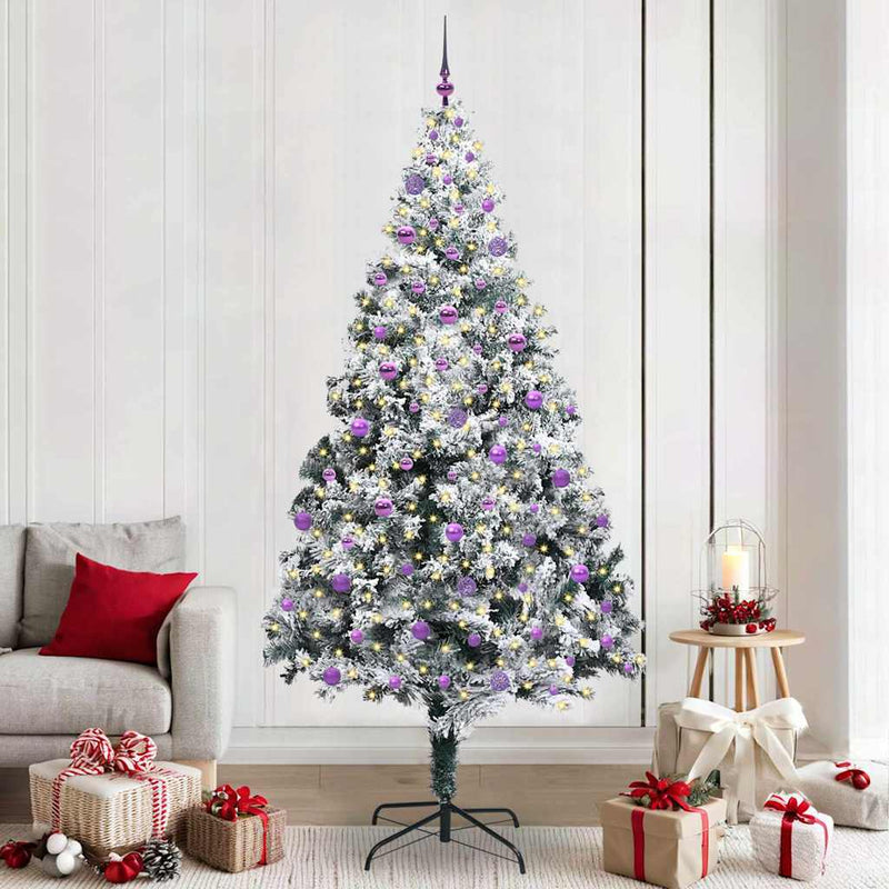 ギャラリービューアに画像をロードする, Vidaxl kunstkerstboom met 300 led wit 240 cm pvc en staal en kunststof