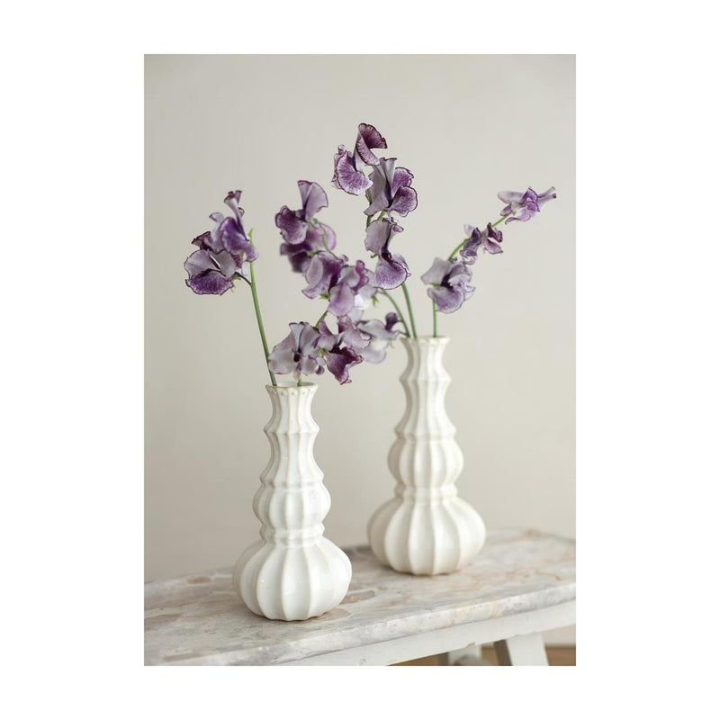 Afbeelding laden in galerijviewer, Ideas 4 seasons vaas delphi ã˜10,3xh20cm crã¨me zand