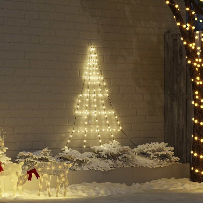 Afbeelding laden in galerijviewer, Vidaxl led kerstboom met grondspiesjes warmwit 182 cm metaal
