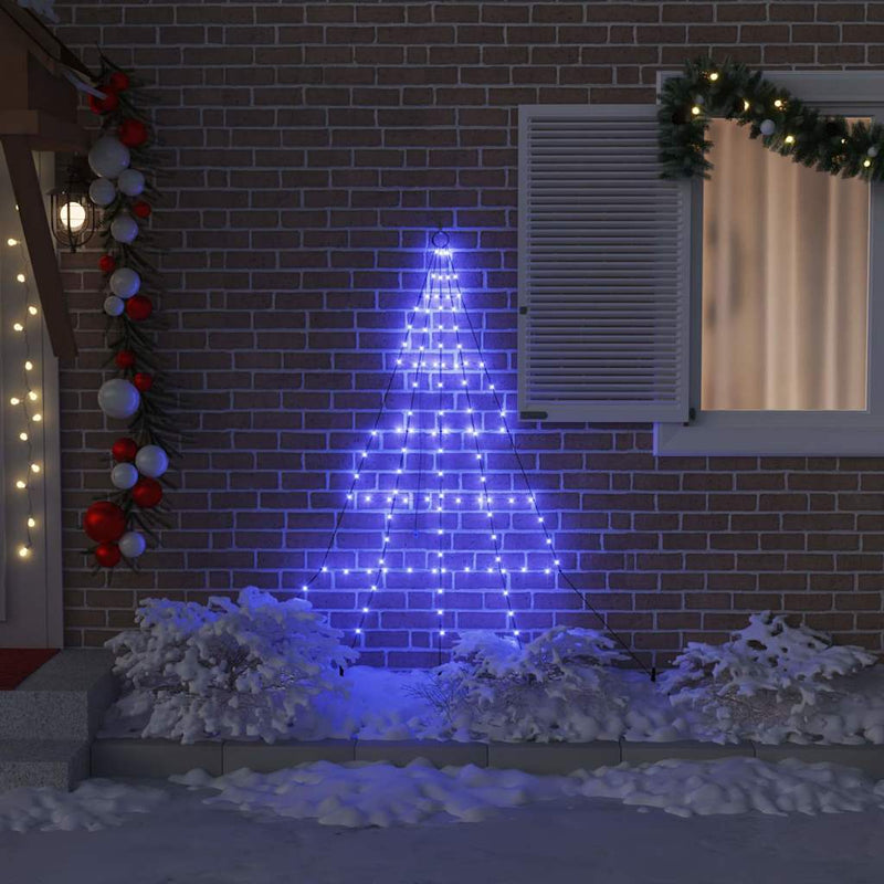 ギャラリービューアに画像をロードする, Vidaxl led kerstboom met grondspiesjes met 112 led blauw 182 cm metaal