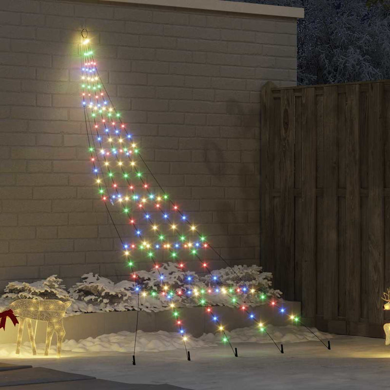 Afbeelding laden in galerijviewer, Vidaxl led kerstboom met grondspiesjes multikleur 306 cm metaal