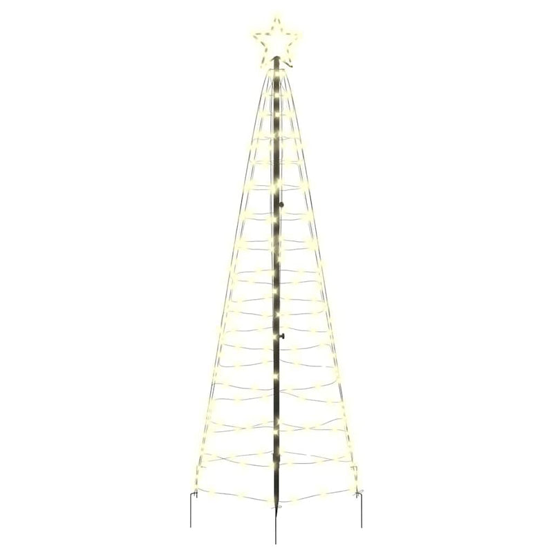 Afbeelding laden in galerijviewer, Vidaxl led kerstboom met grondspiesjes warmwit 250 cm ijzer