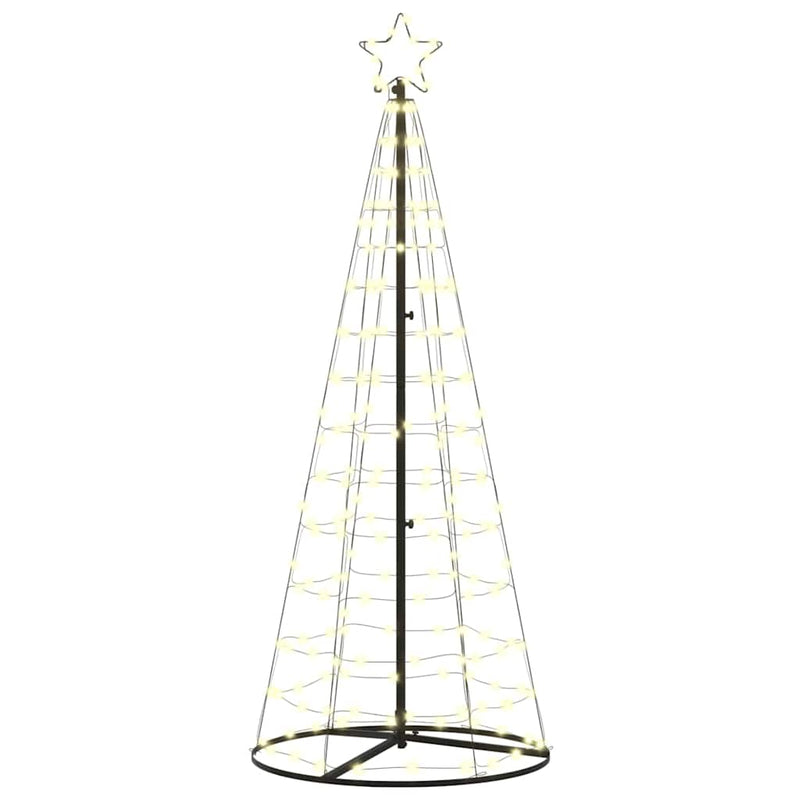 Afbeelding laden in galerijviewer, Vidaxl led kerstboom met 390 led met grondpennen warmwit 250 cm ijzer