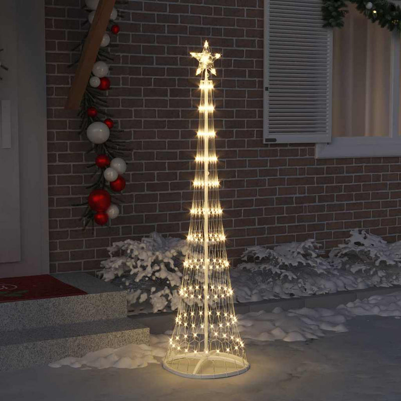 ギャラリービューアに画像をロードする, Vidaxl led kerstboom met 230 led warmwit 51 x 51 x 190 cm metaal