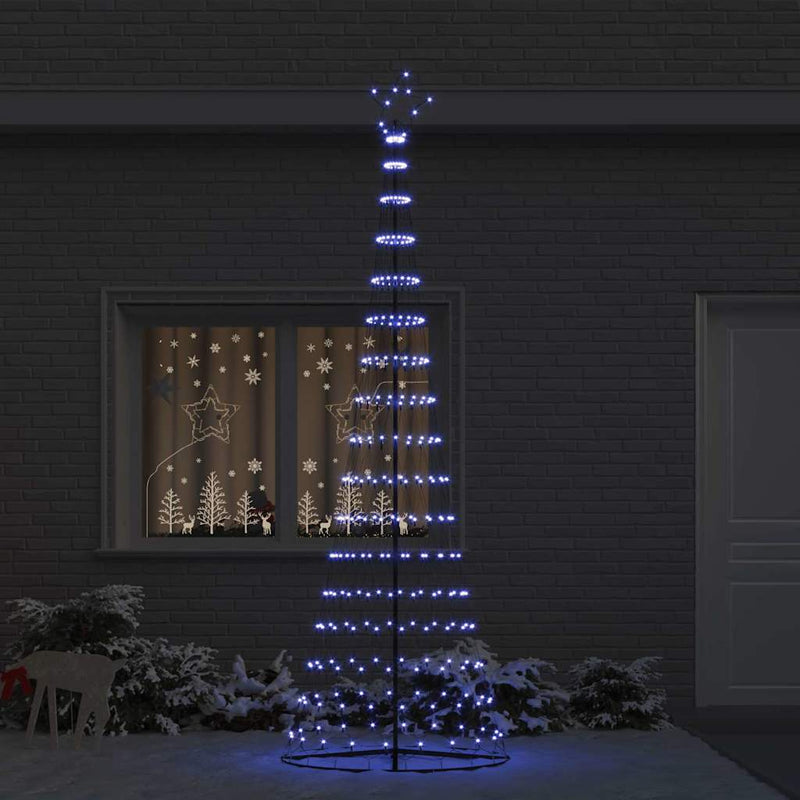 Afbeelding laden in galerijviewer, Vidaxl led kerstboom met 355 led met standaard blauw 184.5 cm metaal