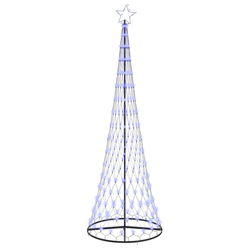 Afbeelding laden in galerijviewer, Vidaxl led kerstboom met 355 led met standaard blauw 184.5 cm metaal