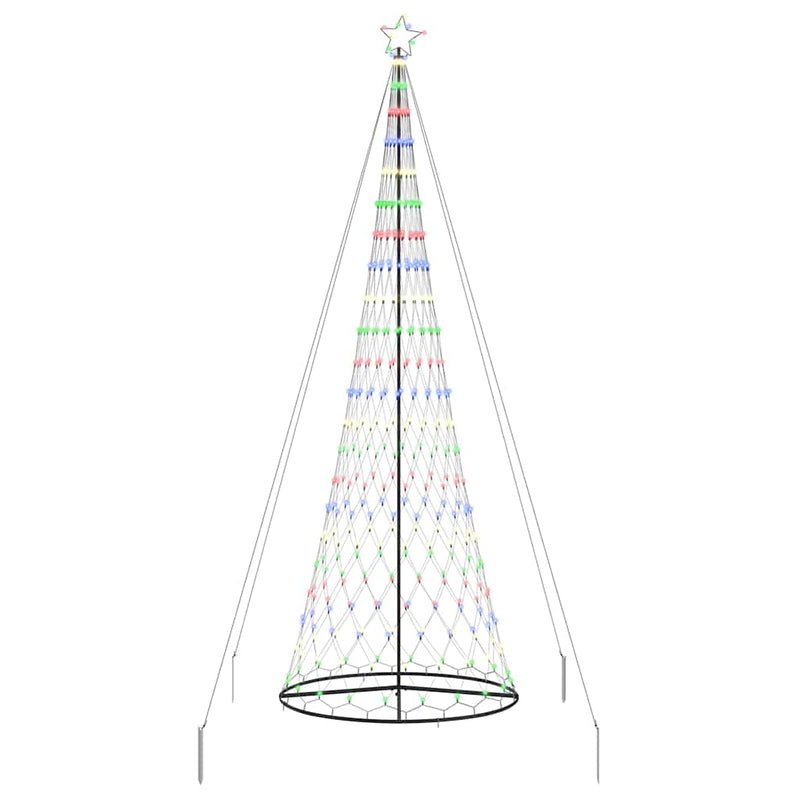 ギャラリービューアに画像をロードする, Vidaxl led kerstboom met 455 led multikleur 184.5 cm metaal
