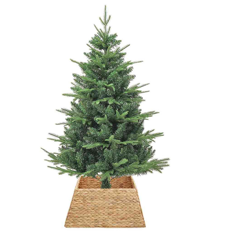 ギャラリービューアに画像をロードする, Vidaxl kerstboomkraag bruin 70 x 70 x 28 cm waterhyacint