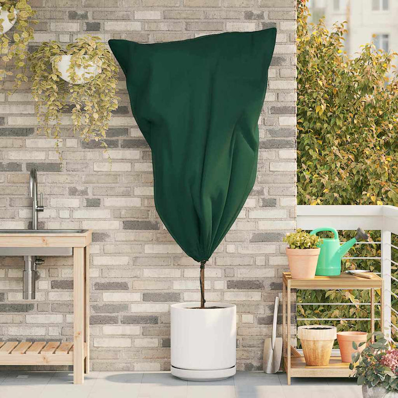 Chargez l'image dans la visionneuse de la galerie, Vidaxl vorstbescherming plantenfleece covers 10 pcs groen 0,8 x 1,2 m