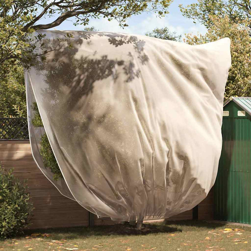 Afbeelding laden in galerijviewer, Vidaxl vorstbescherming plantenfleece covers 3 pcs beige 3,5 x 3,93 m
