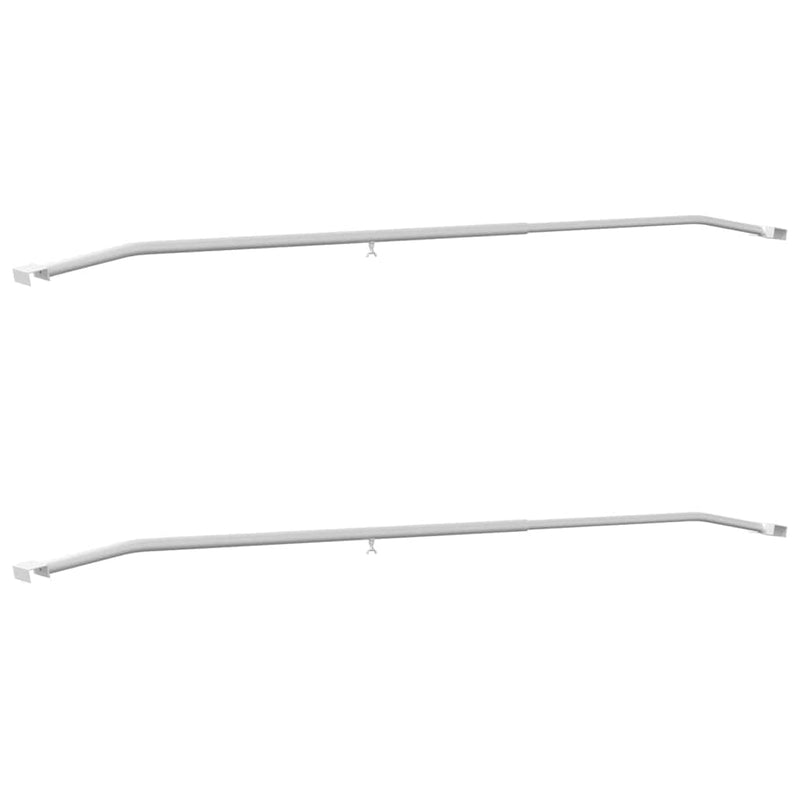 Afbeelding laden in galerijviewer, Vidaxl zeildoekbevestiging voor aanhangwagens 2 pcs zilver 130-210 cm