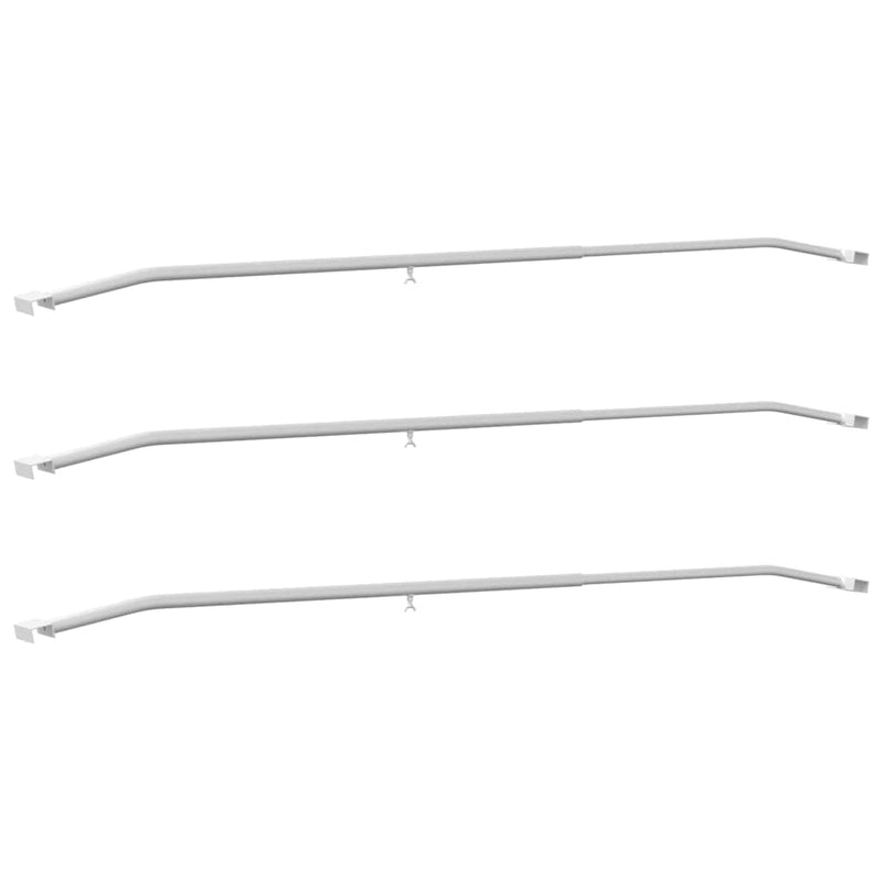 Afbeelding laden in galerijviewer, Vidaxl zeildoekbevestiging voor aanhangwagens 3 pcs zilver 130-210 cm