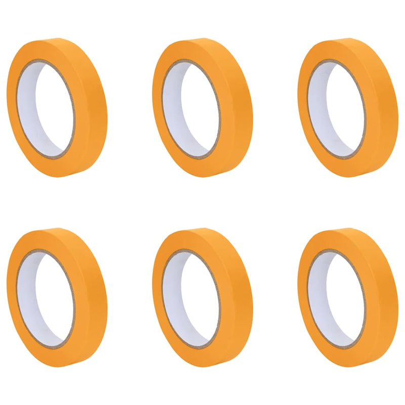 Afbeelding laden in galerijviewer, Vidaxl verf maskertapes 6 pcs geel 19mm x 50m papier