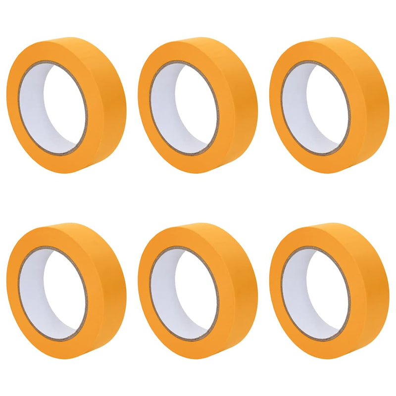 ギャラリービューアに画像をロードする, Vidaxl verf maskertapes 6 pcs geel 25mm x 50m papier