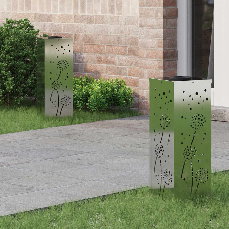 Chargez l'image dans la visionneuse de la galerie, Vidaxl solar led pad licht 2 pcs zilver gegalvaniseerd staal