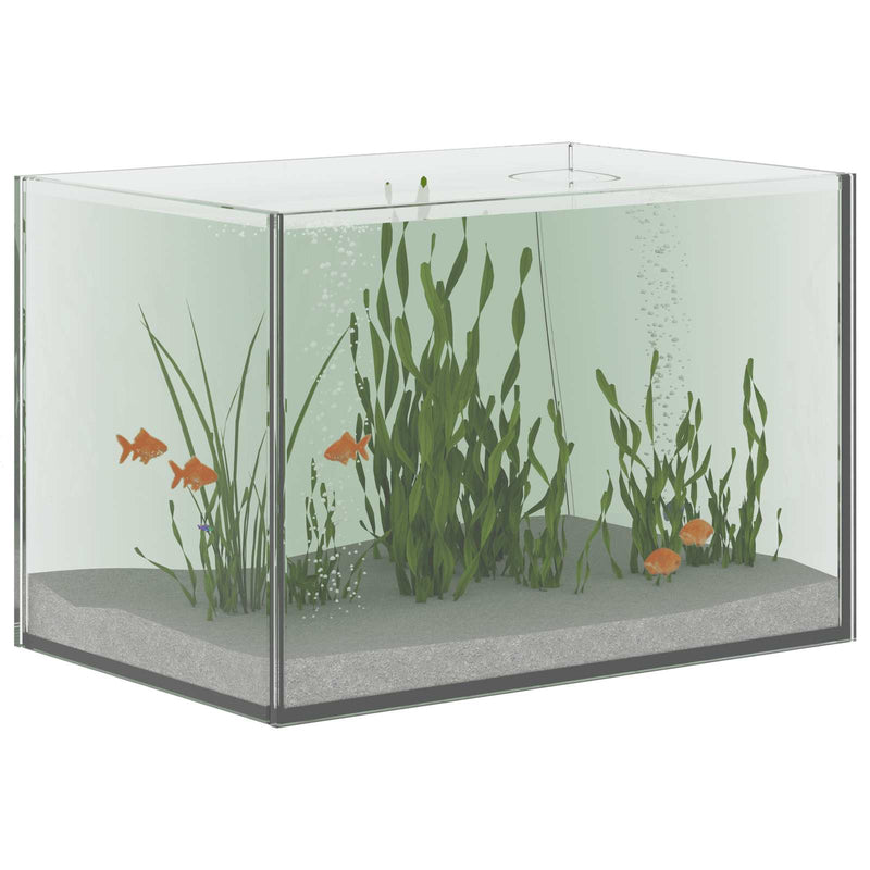 Chargez l'image dans la visionneuse de la galerie, Vidaxl aquarium met opslag doorzichtig 30 x 20 x 20 cm glas