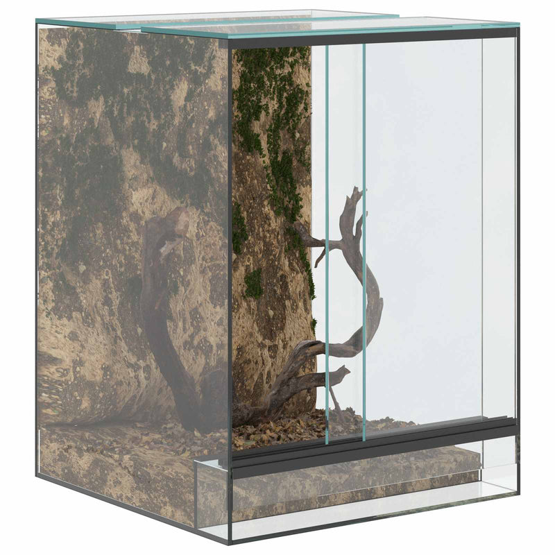 Chargez l'image dans la visionneuse de la galerie, Vidaxl terrarium met opslag doorzichtig 30 x 30 x 40 cm glas