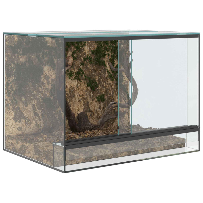 Chargez l'image dans la visionneuse de la galerie, Vidaxl terrarium met opslag doorzichtig 40 x 30 x 30 cm glas
