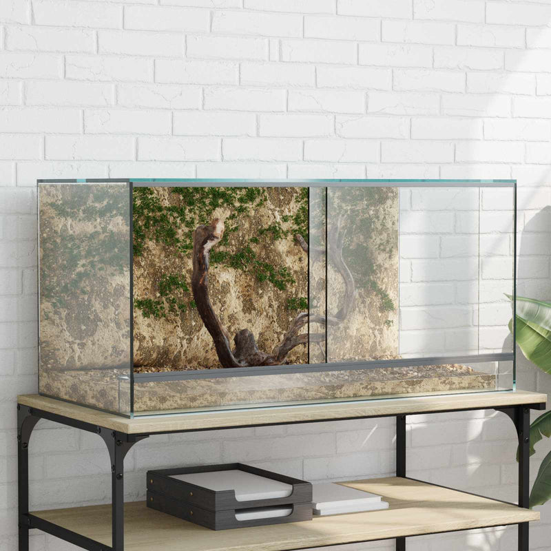 Chargez l'image dans la visionneuse de la galerie, Vidaxl terrarium met opslag doorzichtig 80 x 40 x 40 cm glas