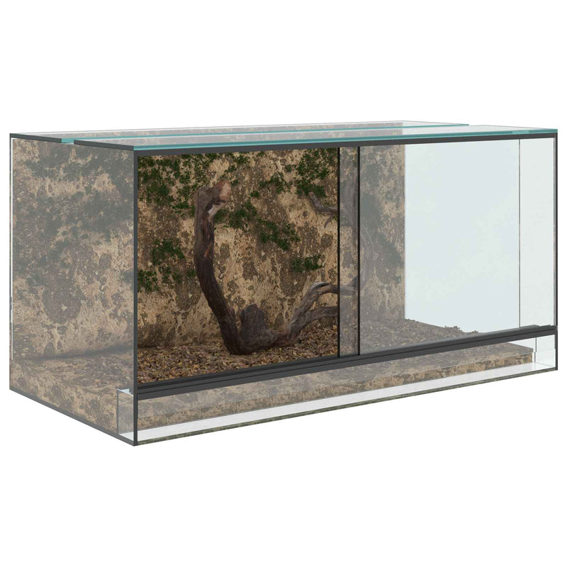 Chargez l'image dans la visionneuse de la galerie, Vidaxl terrarium met opslag doorzichtig 80 x 40 x 40 cm glas