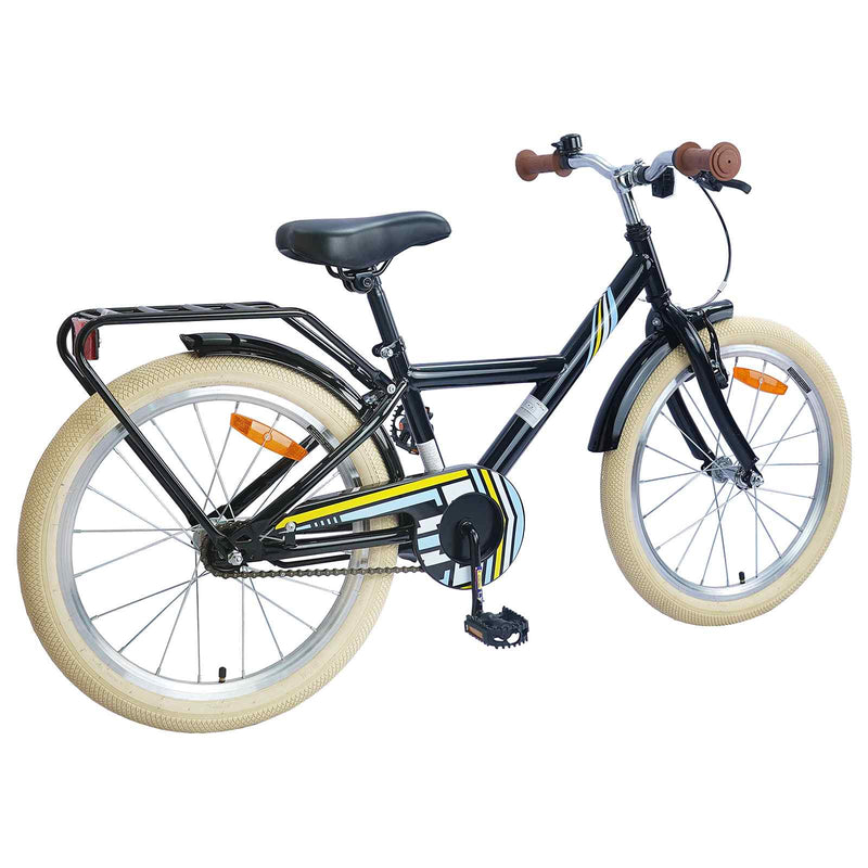 ギャラリービューアに画像をロードする, Vidaxl kinderfiets 24 inch voor 8-12 jaar oud zwart