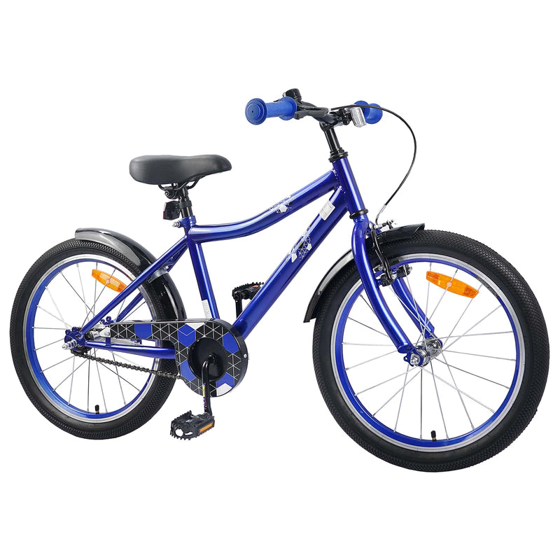 Chargez l'image dans la visionneuse de la galerie, Vidaxl kinderfiets 20 inch voor 6-11 jaar oud donkerblauw