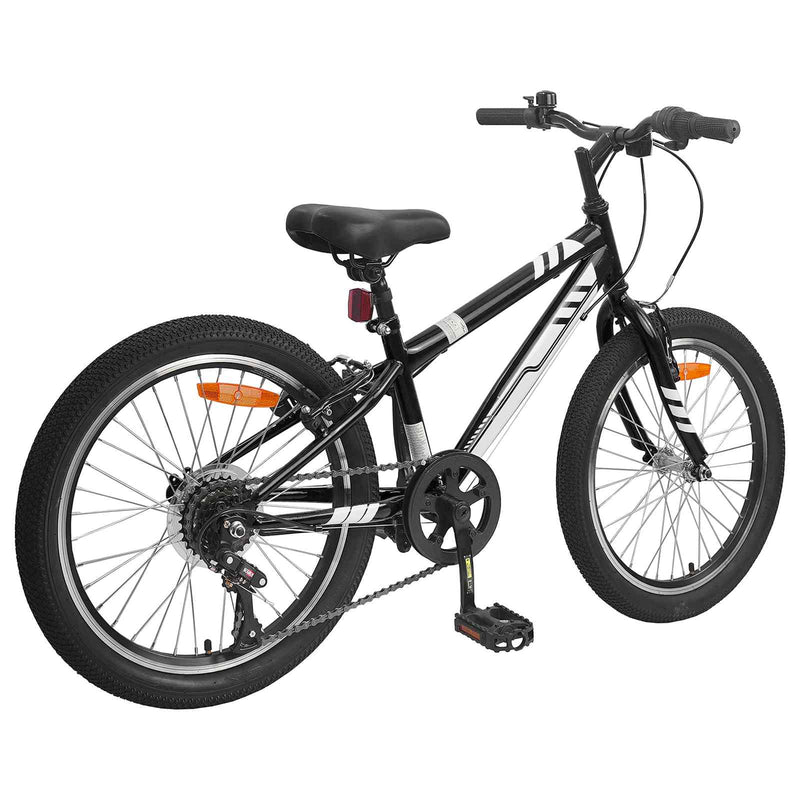 ギャラリービューアに画像をロードする, Vidaxl mountainbike 20 inch 6-speed voor 5-8 jaar oud zwart